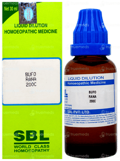 Sbl Bufo Rana 200c Dilution 30ml Sbl Bufo Rana 200c Dilution 30ml