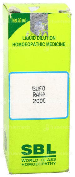 Sbl Bufo Rana 200c Dilution 30ml