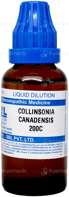Sbl Collinsonia Canadensis 200c Dilution 30ml