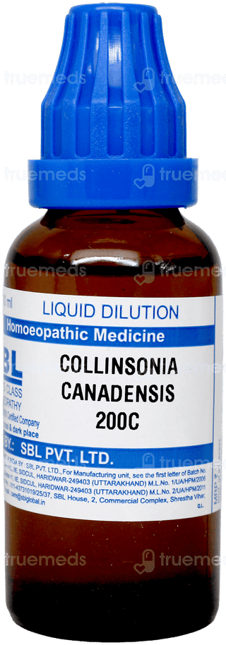 Sbl Collinsonia Canadensis 200c Dilution 30ml