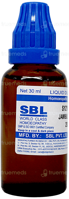 Sbl Syzygium Jambolanum 200c Dilution 30ml