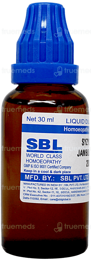Sbl Syzygium Jambolanum 200c Dilution 30ml
