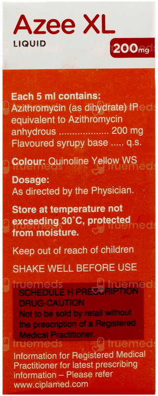 Azee Xl 200mg Peppermint & Orange Flavour Liquid 30ml