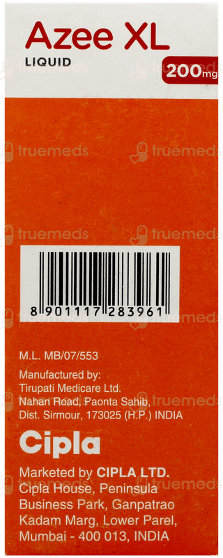 Azee Xl 200mg Peppermint & Orange Flavour Liquid 30ml