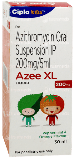 Azee Xl 200mg Peppermint & Orange Flavour Liquid 30ml