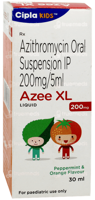 Azee Xl 200mg Peppermint & Orange Flavour Liquid 30ml