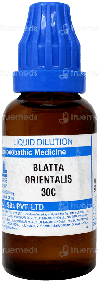 Sbl Blatta Orientalis 30c Dilution 30ml