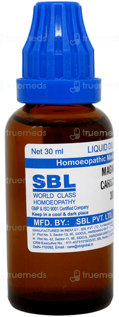 Sbl Magnesia Carbonica 30c Dilution 30ml Sbl Magnesia Carbonica 30c Dilution 30ml