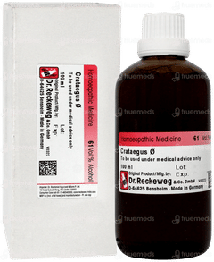Dr Reckeweg Crataegus Q Mother Tincture 100ml