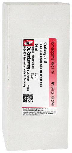 Dr Reckeweg Crataegus Q Mother Tincture 100ml