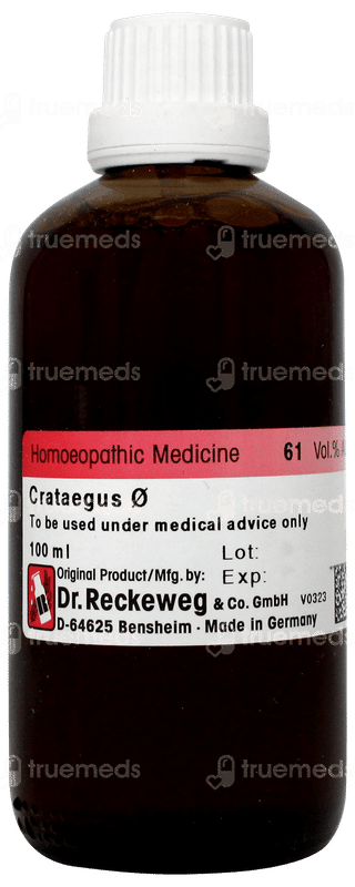 Dr Reckeweg Crataegus Q Mother Tincture 100ml