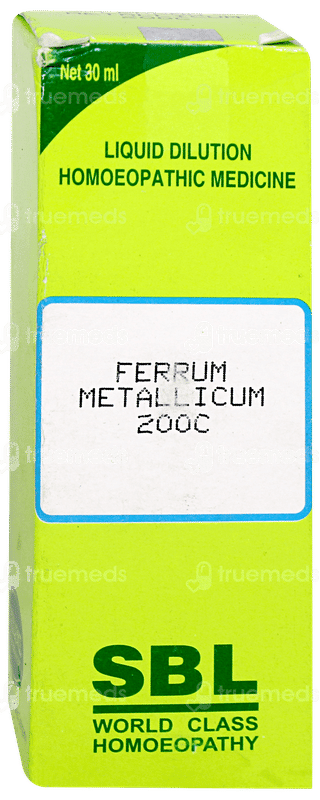 Sbl Ferrum Metallicum 200c Dilution 30ml