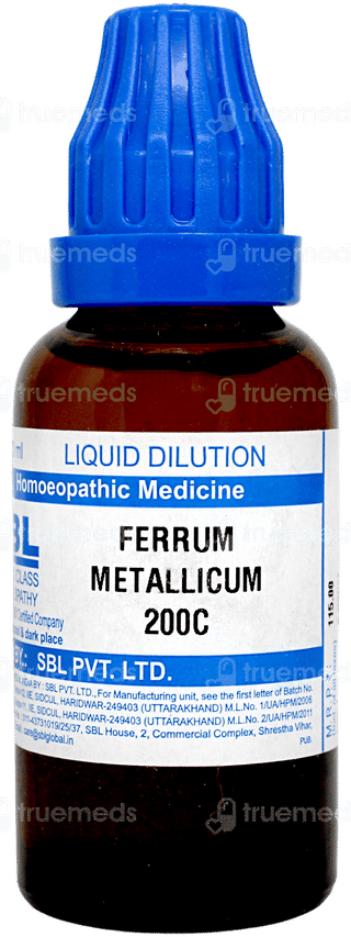 Sbl Ferrum Metallicum 200c Dilution 30ml