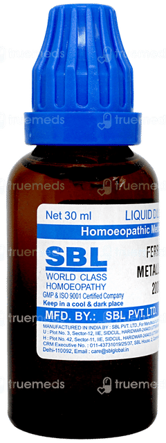 Sbl Ferrum Metallicum 200c Dilution 30ml