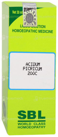 Sbl Acidum Picricum 200c Dilution 30ml Sbl Acidum Picricum 200c Dilution 30ml