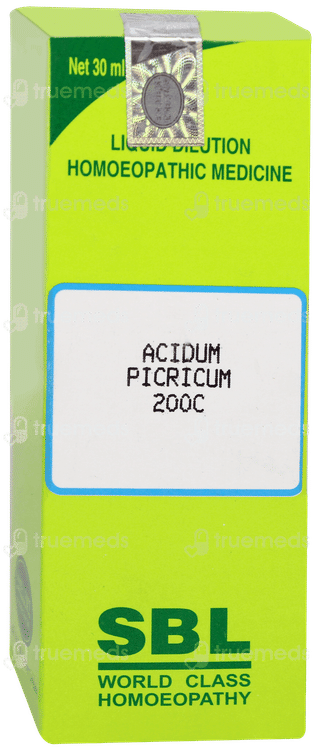 Sbl Acidum Picricum 200c Dilution 30ml