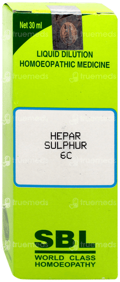 Sbl Hepar Sulphur 6c Dilution 30ml