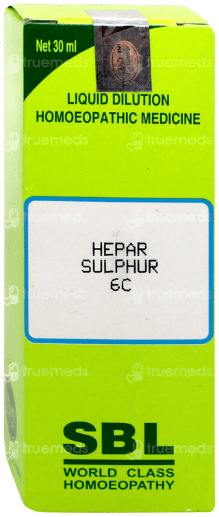 Sbl Hepar Sulphur 6c Dilution 30ml