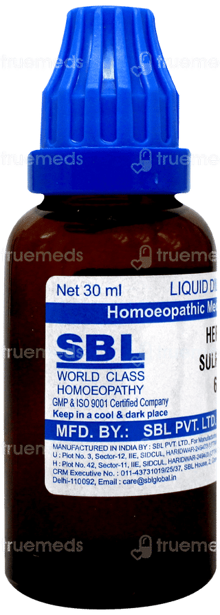 Sbl Hepar Sulphur 6c Dilution 30ml