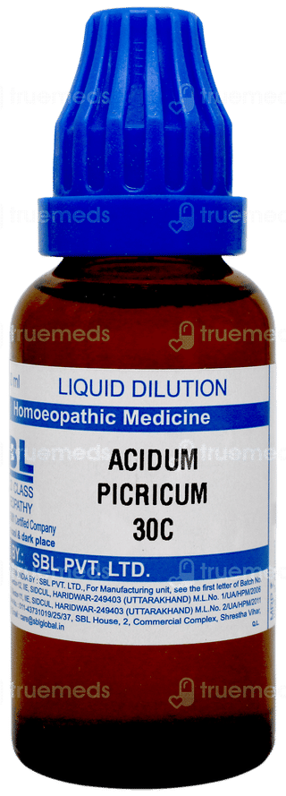 Sbl Acidum Picricum 30c Dilution 30ml