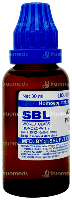 Sbl Acidum Picricum 30c Dilution 30ml