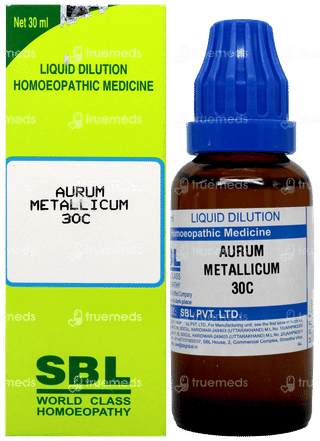 Sbl Aurum Metallicum 30c Dilution 30ml