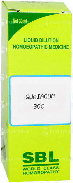 Sbl Guaiacum 30c Dilution 30ml Sbl Guaiacum 30c Dilution 30ml