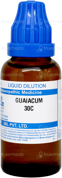 Sbl Guaiacum 30c Dilution 30ml Sbl Guaiacum 30c Dilution 30ml