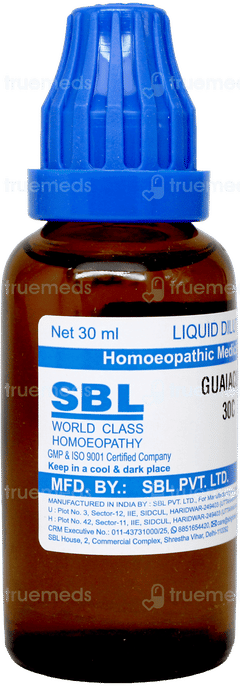 Sbl Guaiacum 30c Dilution 30ml Sbl Guaiacum 30c Dilution 30ml