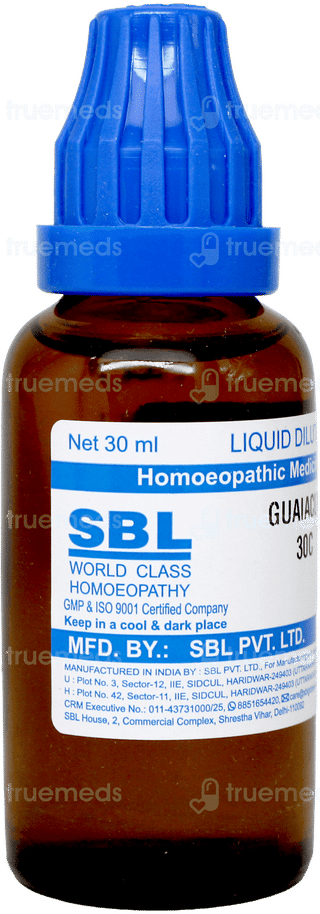 Sbl Guaiacum 30c Dilution 30ml