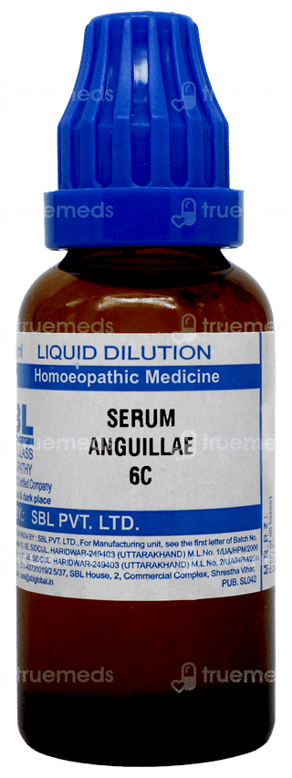 Sbl Serum Anguillae 6c Dilution 30ml