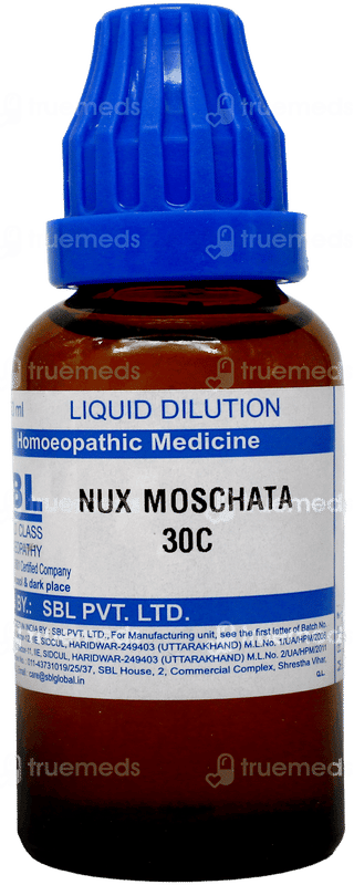 Sbl Nux Moschata 30c Dilution 30ml