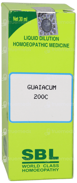 Sbl Guaiacum 200c Dilution 30ml