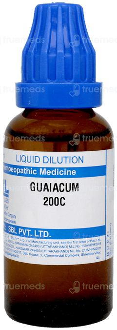 Sbl Guaiacum 200c Dilution 30ml Sbl Guaiacum 200c Dilution 30ml