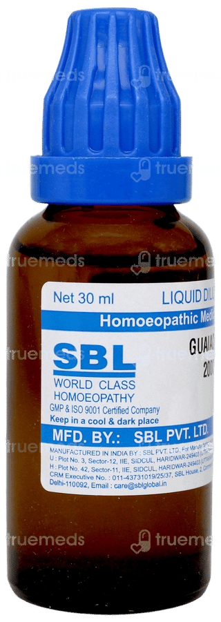 Sbl Guaiacum 200c Dilution 30ml