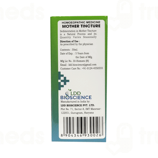 Ldd Bioscience Gentiana Lutea Q Mother Tincture 30Ml