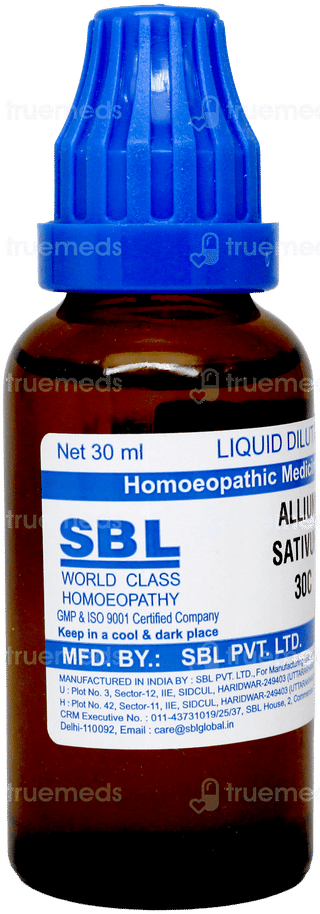 Sbl Allium Sativum 30c Dilution 30ml