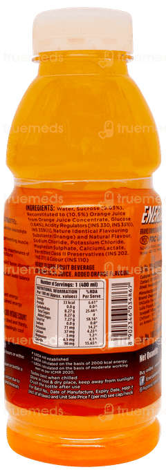 Enerzal Orange Flavour Electrolyte Drink 400ml