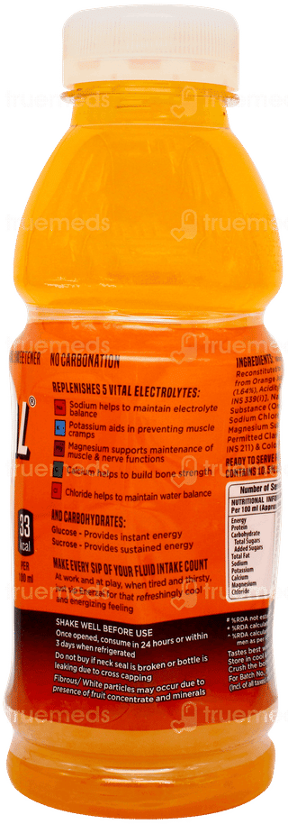 Enerzal Orange Flavour Electrolyte Drink 400ml