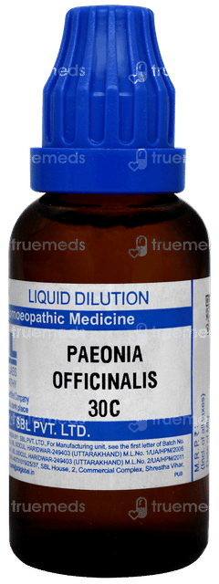 Sbl Paeonia Officinalis 30c Dilution 30ml Sbl Paeonia Officinalis 30c Dilution 30ml