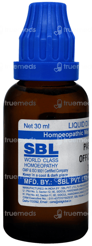 Sbl Paeonia Officinalis 30c Dilution 30ml