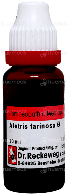 Dr Reckeweg Aletris Farinosa Q Mother Ticture 20Ml Dr Reckeweg Aletris Farinosa Q Mother Ticture 20Ml