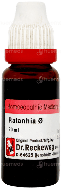 Dr Reckeweg Ratanhia Q Mother Tincture 20ml
