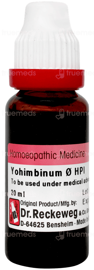 Dr Reckeweg Yohimbinum Q Hpi  Mother Tincture 20ml
