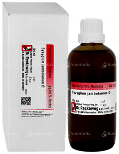 Dr Reckeweg Syzygium Jambolanum Q Mother Tincture 100ml Dr Reckeweg Syzygium Jambolanum Q Mother Tincture 100ml