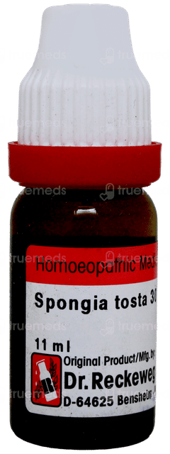 Dr Reckeweg Spongia Tosta 30 Dilution 11ml Dr Reckeweg Spongia Tosta 30 Dilution 11ml