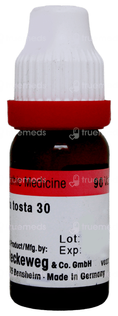 Dr Reckeweg Spongia Tosta 30 Dilution 11ml