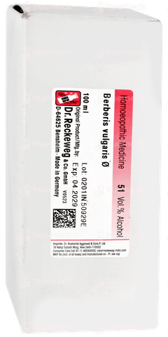 Dr Reckeweg Berberis Vulgaris Q Mother Tincture 100ml