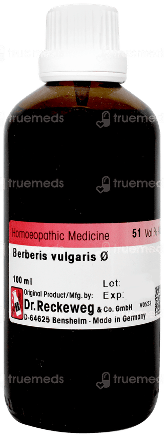 Dr Reckeweg Berberis Vulgaris Q Mother Tincture 100ml