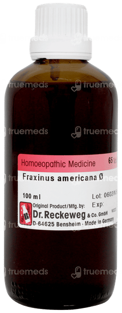 Dr Reckeweg Fraxinus Americana Q Mother Tincture 100ml